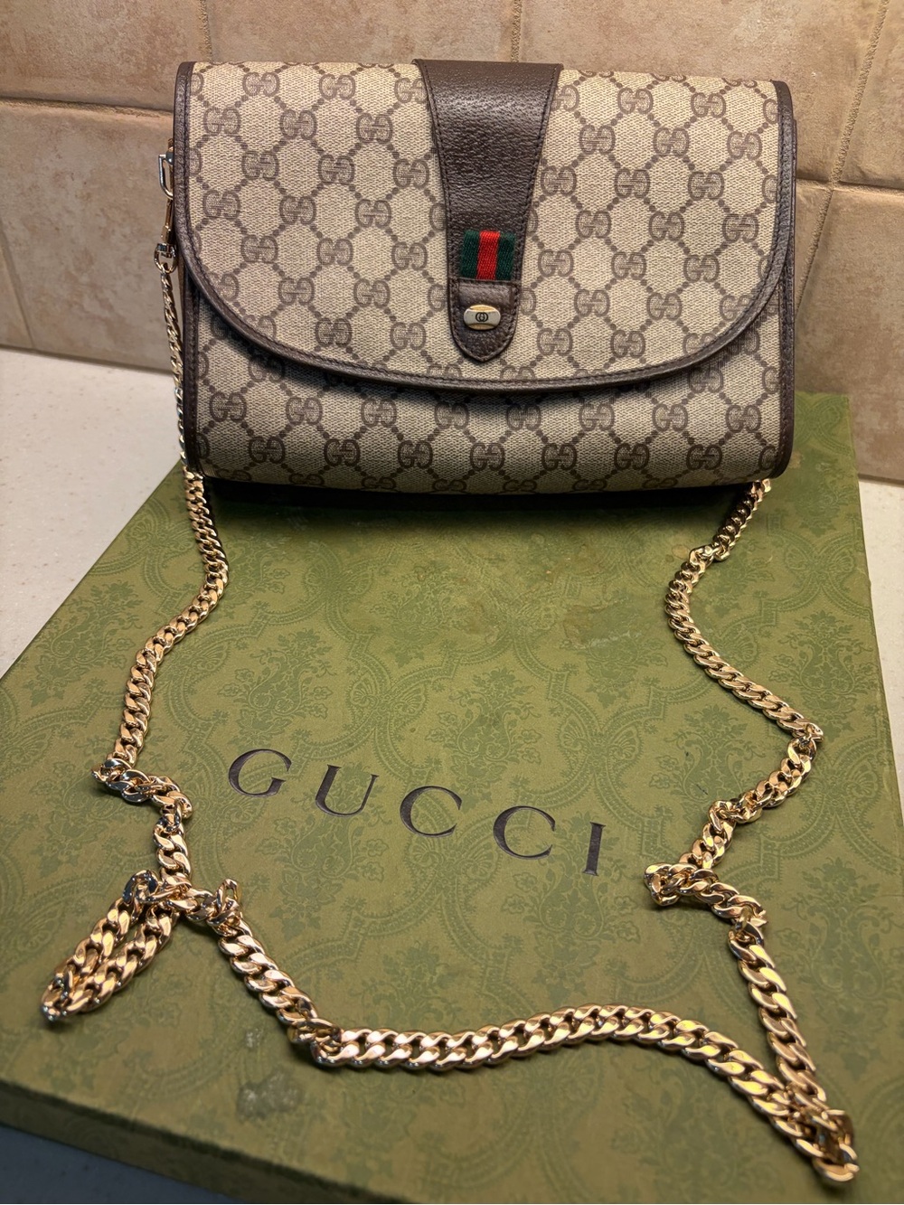 Gucci Beige GG Crossbody